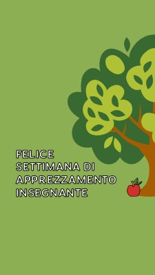 Felice settimana di apprezzamento per l'insegnante green whimsical-color-block