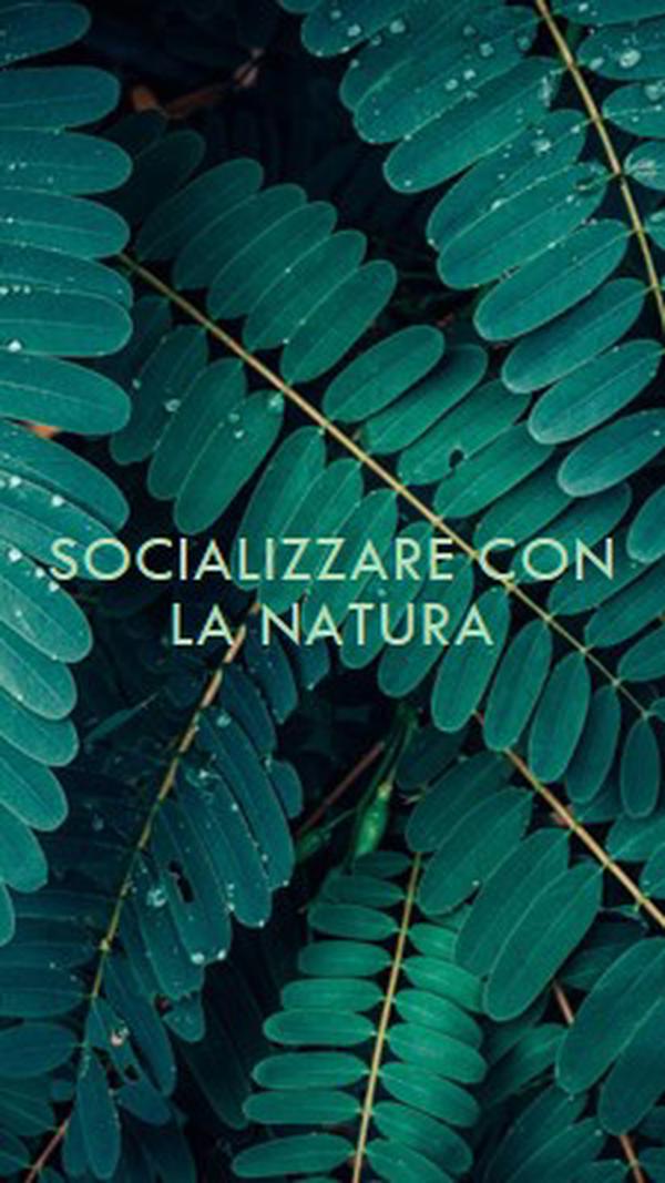 Socializzare con la natura green modern-simple