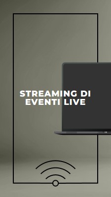 Streaming di eventi live gray modern-bold