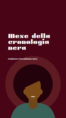 Celebrazione del mese della storia nera red modern-color-block