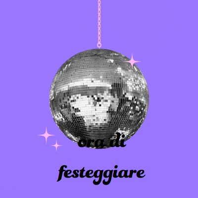 Festa in ogni occasione purple simple,collage,disco,fun,playful,photo