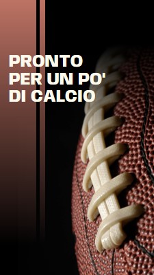 Pronto per un po' di calcio brown modern-simple