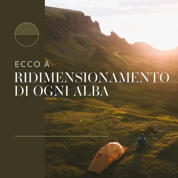 Ridimensionamento di ogni alba green modern,simple,photo,typographic,graphic,motif