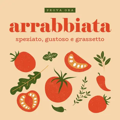 Speziato, gustoso e grassetto red whimsical,bold,graphics