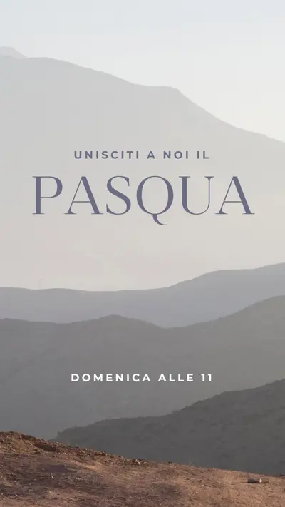 Unisciti a noi domenica di Pasqua gray modern-simple