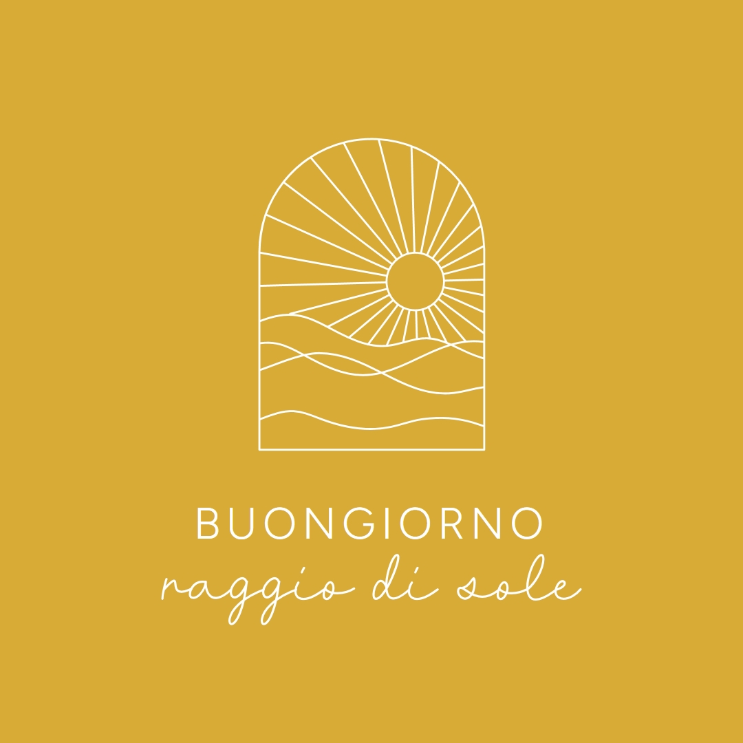 Buongiorno, sole yellow modern,minimal,lines,simple,waves,sun