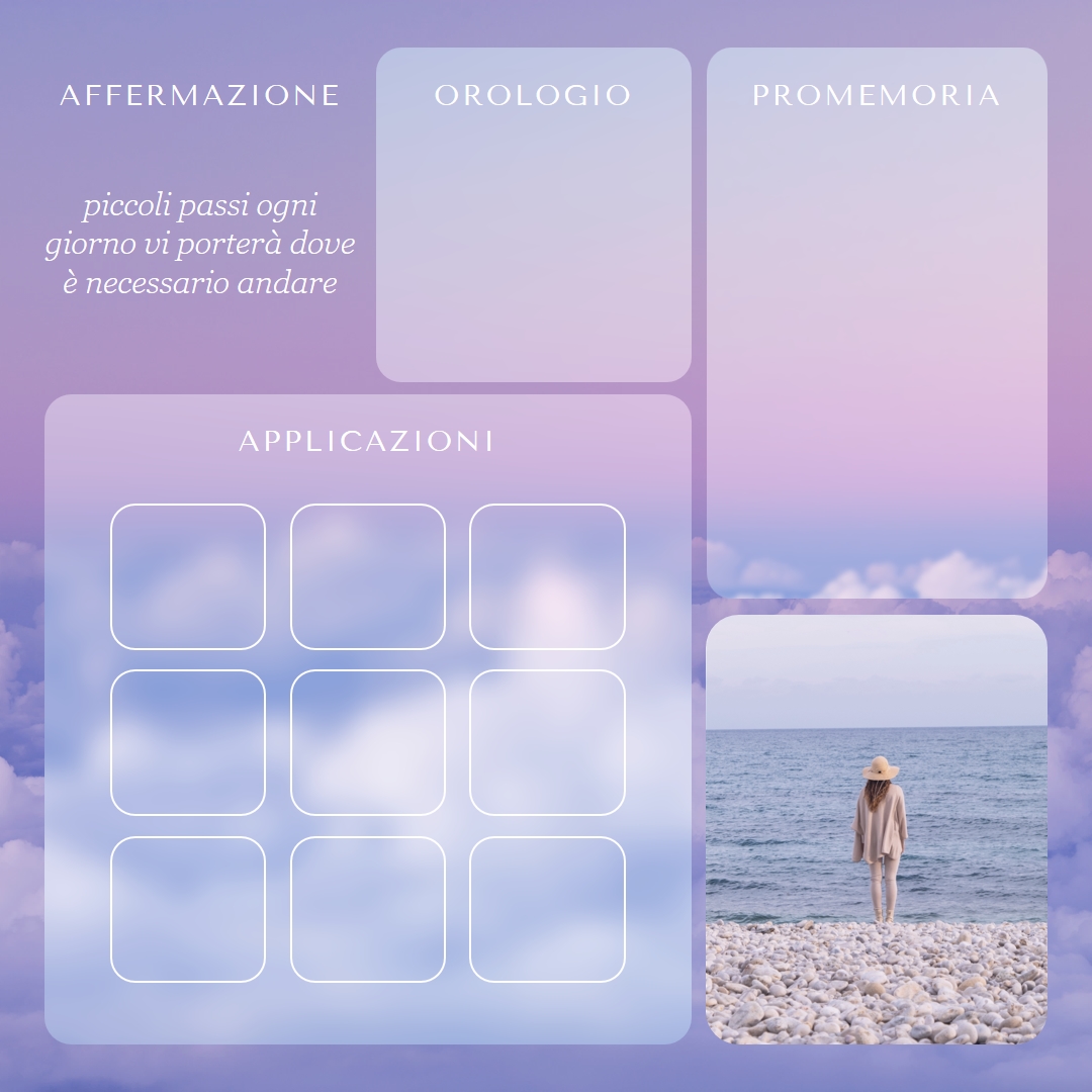 Piccoli passi ogni giorno purple modern,light,interface,photo,gradient,feminine