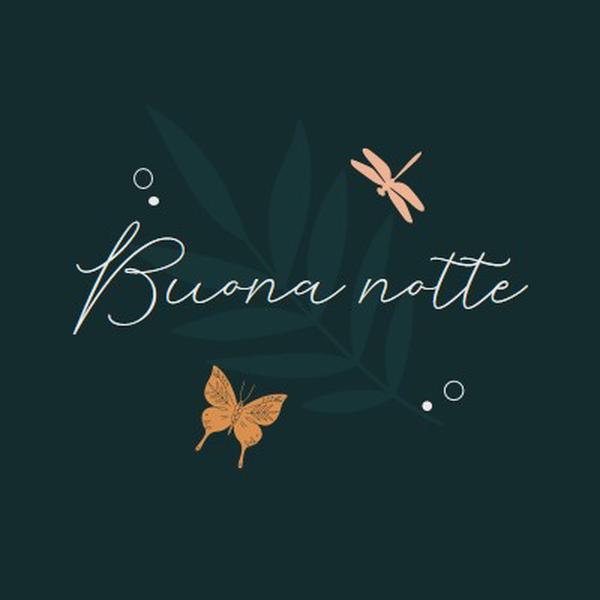 Una notte semplice buona blue whimsical,bohemian,graphic,simple,motif,handwriting,illustration,