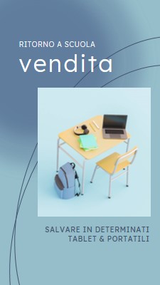 Torna alla vendita scolastica blue modern-simple