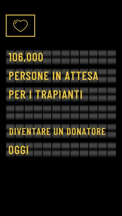 Diventare un donatore di organi oggi black modern-bold