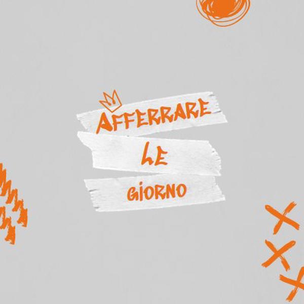 Cogliere l'attimo orange modern,grungy,scribbles,doodles,irregular,brushstroke