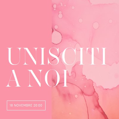 Partecipa a un evento pink elegant,clean,watercolor,classic,simple,minimal