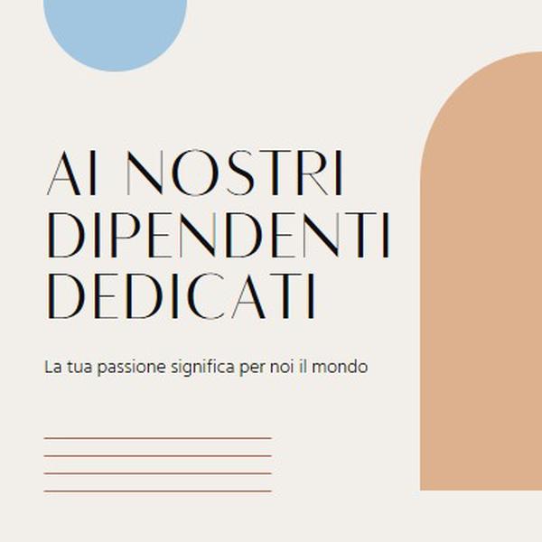 Biglietto di ringraziamento per i dipendenti brown minimal,boho,shapes,geometric,line,neutral