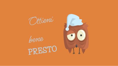 Senti meglio presto amico orange whimsical-color-block