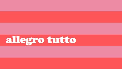 Tutto è allegro pink modern-bold