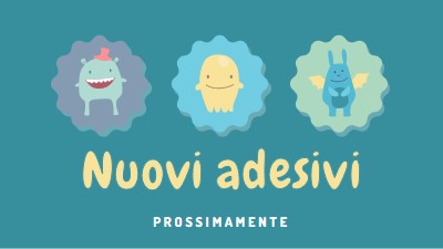 Nuovi adesivi presto disponibili blue whimsical-color-block