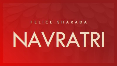 Felice Sharada Navaratri red modern-simple