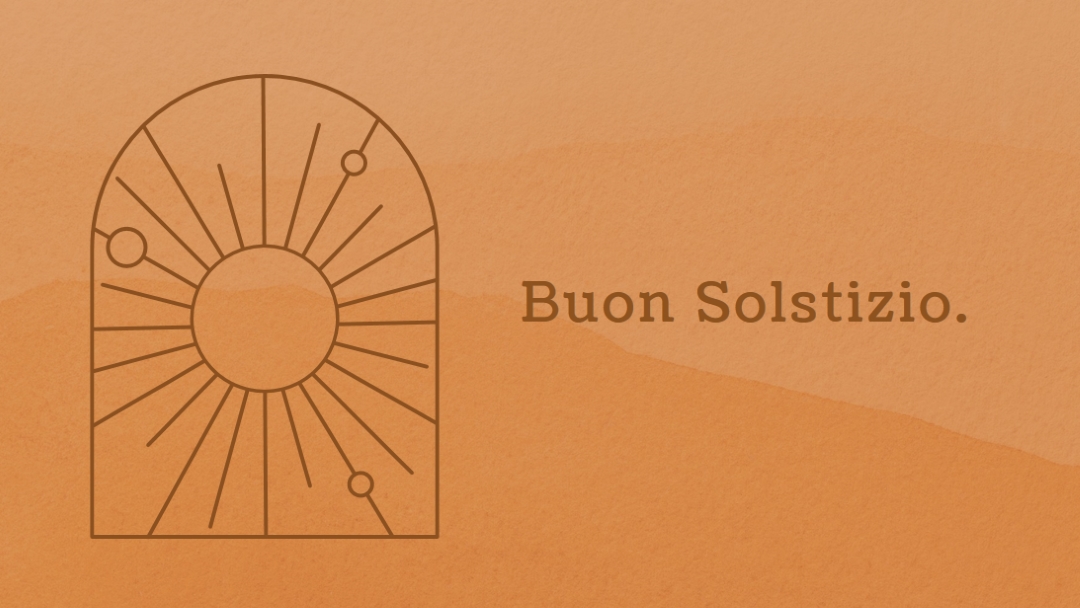 Buono per il solstizio orange organic-boho