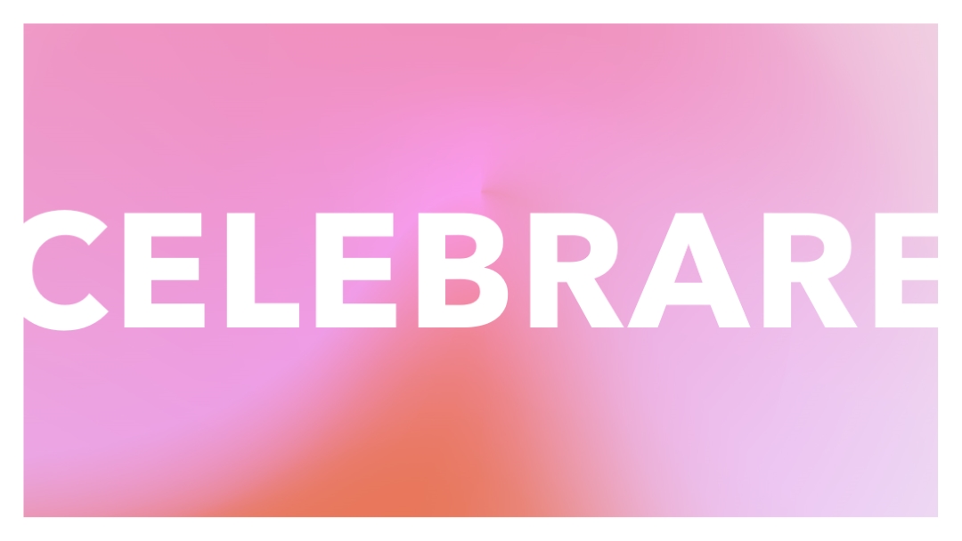 Festeggiamo con stile pink modern-bold