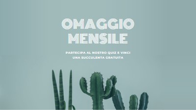 Quiz mensile a premi green modern-simple