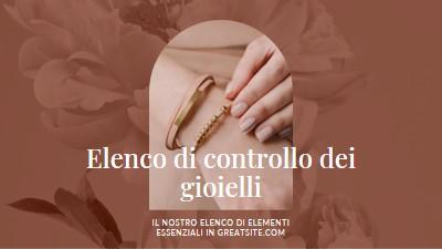 Elenco di controllo dei gioielli pink organic-boho