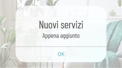 Notifica del servizio white modern-simple