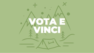 Votare e vincere green whimsical-line