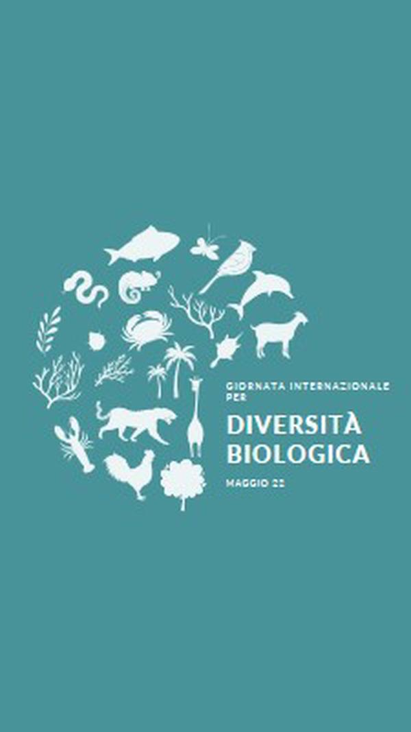 Festeggia la Giornata Mondiale della Biodiversità blue modern-simple