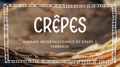 Una crepe alla volta brown whimsical-line
