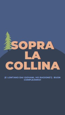 Sopra la collina blue modern-bold