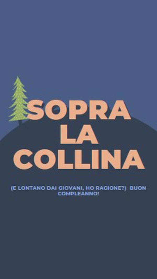 Sopra la collina blue modern-bold