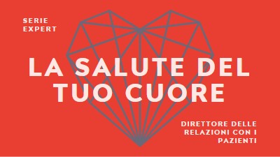 Salute del cuore red modern-bold