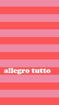 Tutto è allegro pink modern-bold