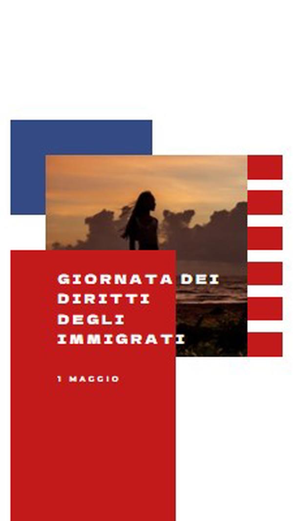 Saluto alla Giornata dei Diritti degli Immigrati white modern-color-block