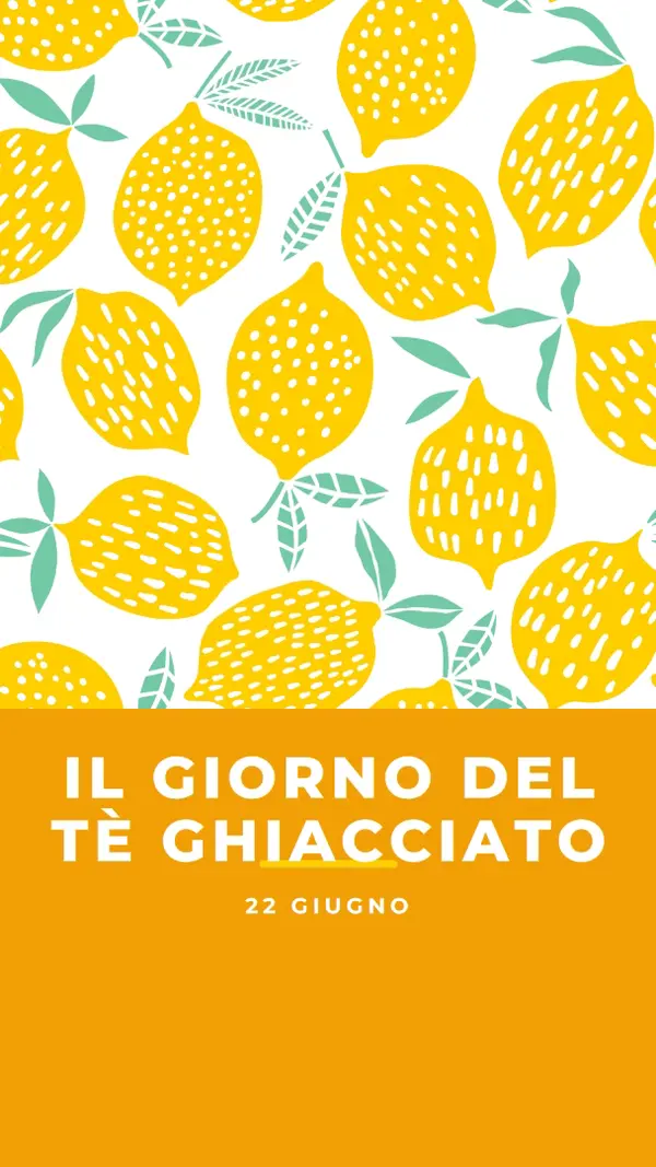 I limoni della vita sono per il tè ghiacciato orange whimsical-color-block