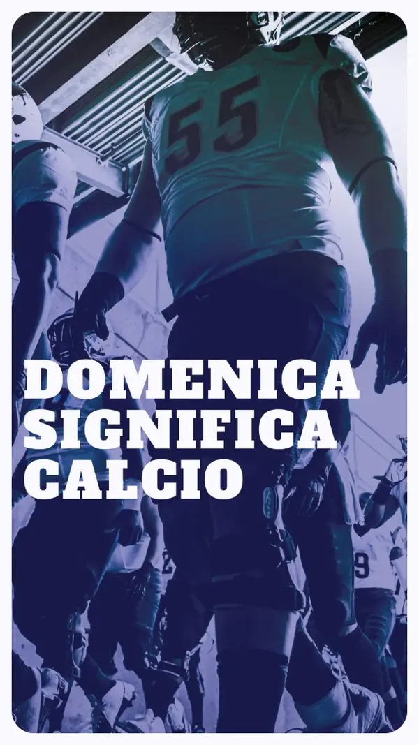 Domenica significa calcio purple modern-bold