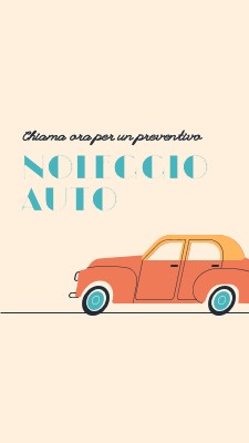 Offerta su auto a noleggio orange whimsical-color-block