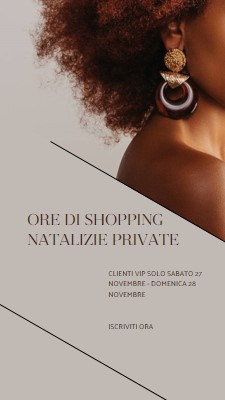 Ore di shopping nelle festività private gray modern-simple