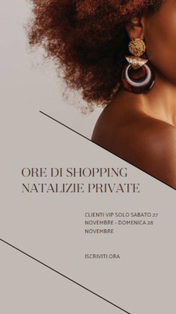 Ore di shopping nelle festività private gray modern-simple