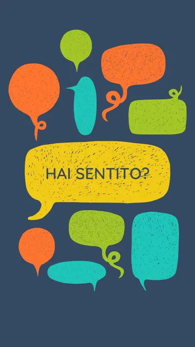 Parla con loro blue whimsical-line