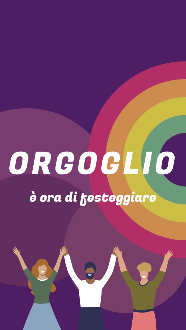 Celebrare l'orgoglio purple modern-bold