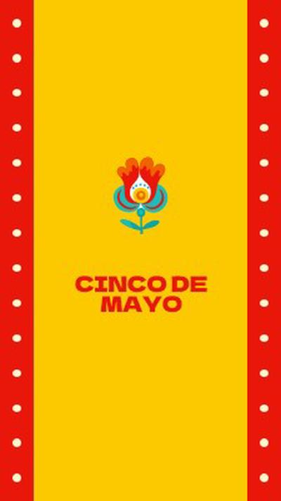 Cinco de Mayo yellow modern-color-block