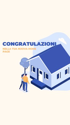 Congratulazioni al proprietario dell'abitazione white modern-color-block