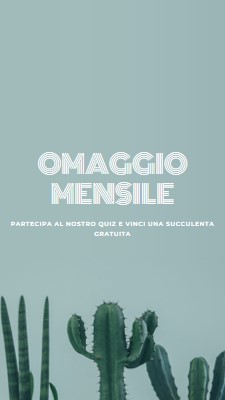 Quiz mensile a premi green modern-simple