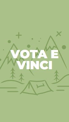 Votare e vincere green whimsical-line