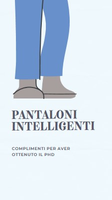 Pantaloni intelligenti blue modern-color-block