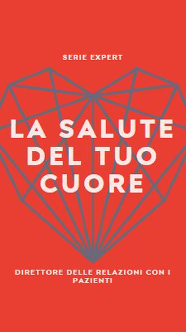 Salute del cuore red modern-bold