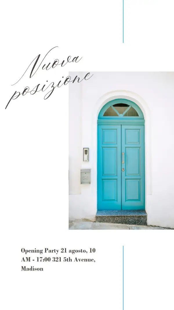 Partito in movimento white modern-simple