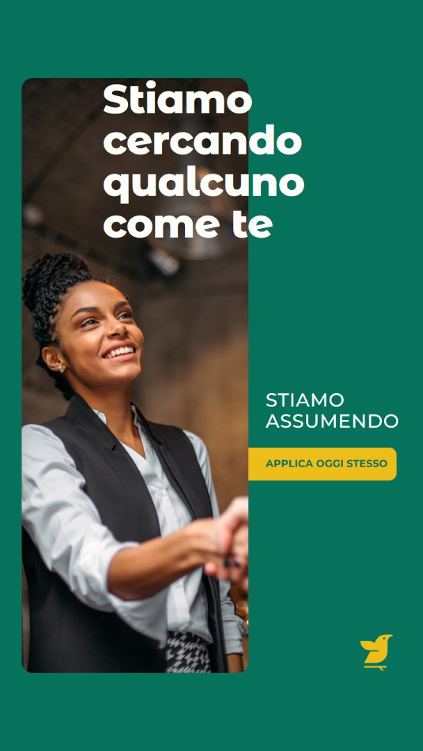 Stiamo cercando qualcuno come te green modern,simple,corporate,minimal,neutral,geometric