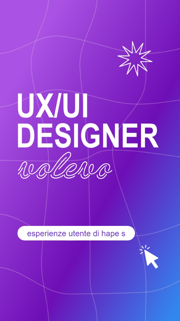 Ui/UX designer wanted purple bold,playful,digital,grid,neon,gradient